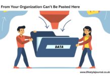 Data From Your Organization Can’t Be Pasted Here: How To Repair
