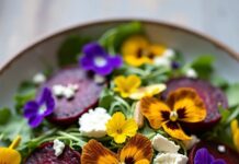 Edible flowers in desserts Edible flowers