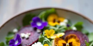 Edible flowers in desserts Edible flowers