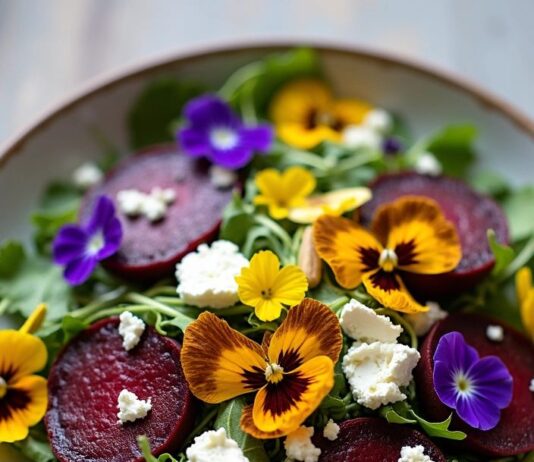 Edible flowers in desserts Edible flowers