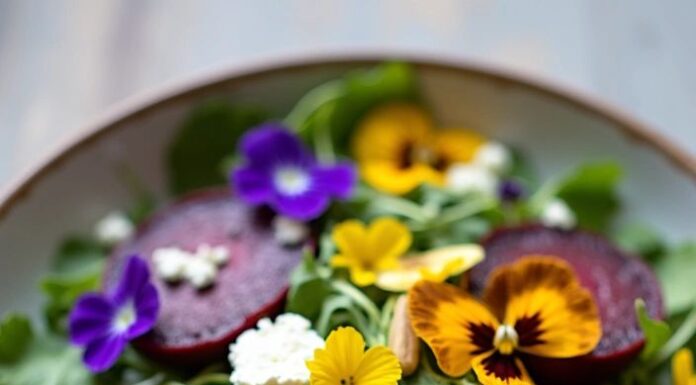Edible flowers in desserts Edible flowers