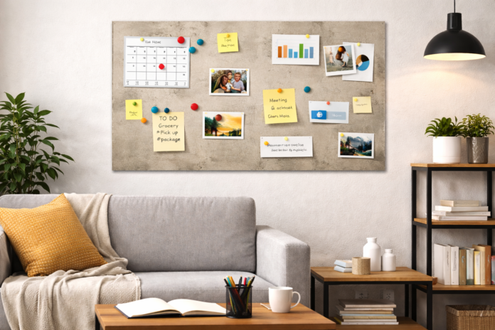 magnetic noticeboard