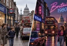 The Real British 1980s vs the AI Version: What It Actually Looked Like Real British 1980s street compared with an AI-generated version